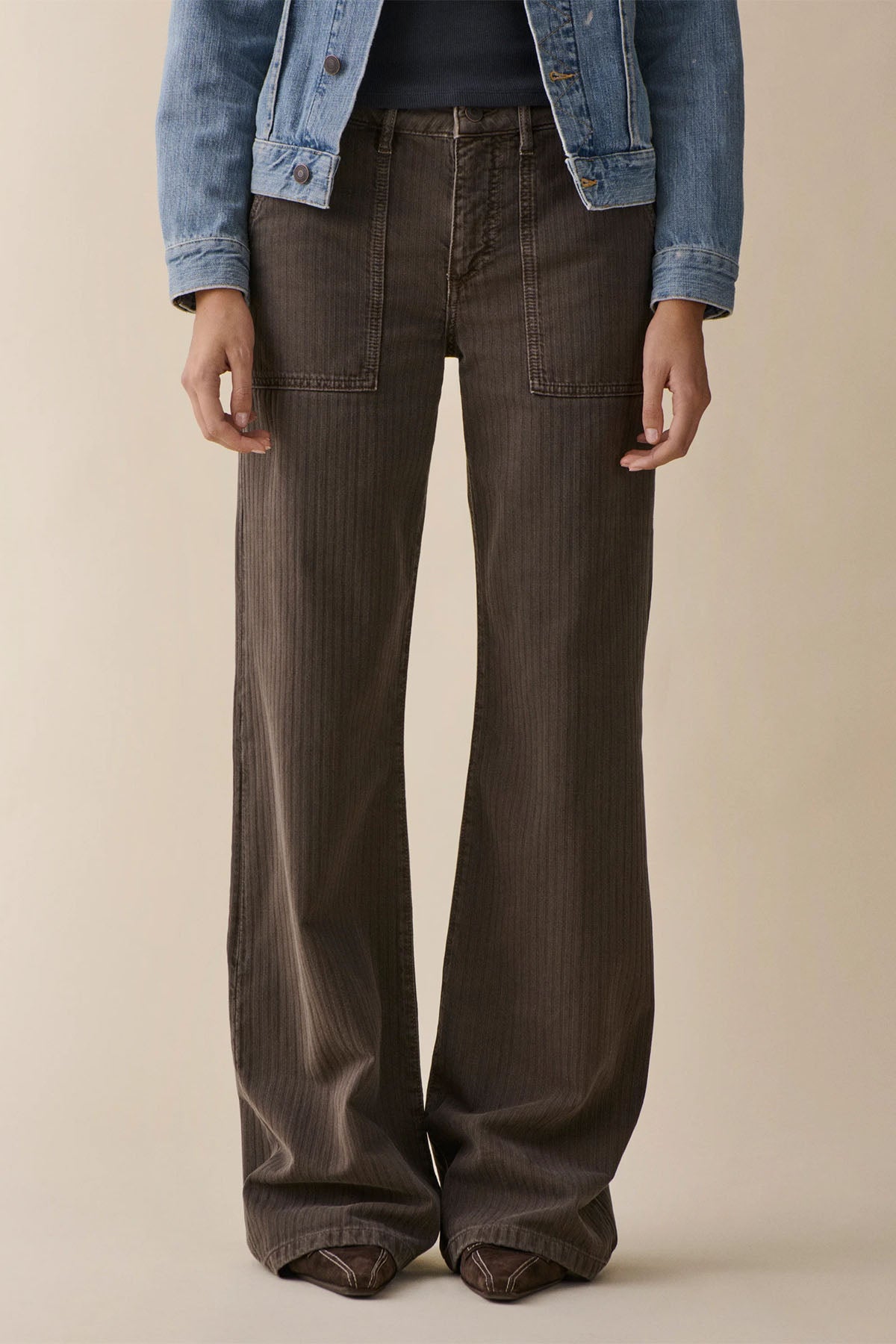 Guell Jeans Chevron Brown